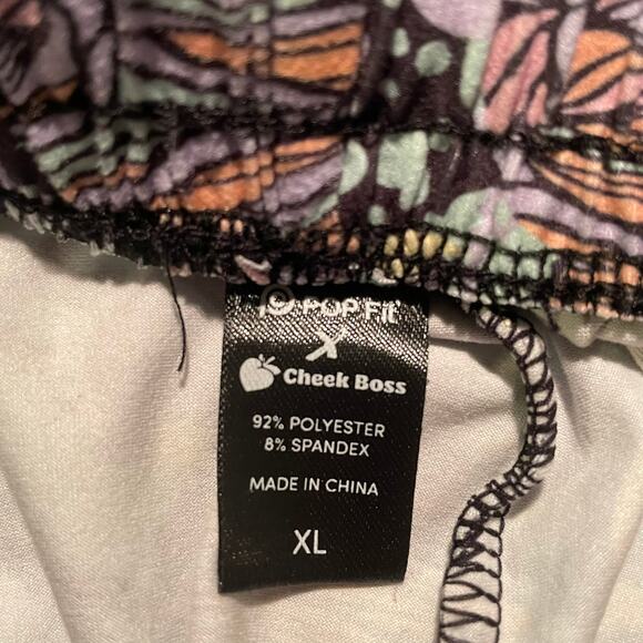 Pop Fit Cheek Boss Sleep Shorts XL Galaxy Print Tie Waist Lounge Pajama - Picture 8 of 10